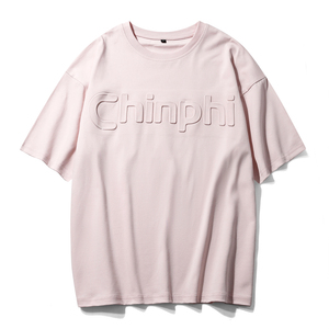 Camiseta de hombre de 350 g/m², 100 % algodón, tejido suave y holgado, con estampado en relieve, cuello redondo. - Product Image 6