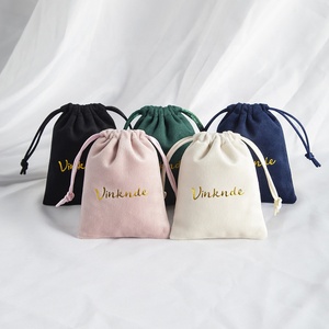8x10 cm Small Soft Velvet Jewelry Packaging Pouch <b>Bag</b> Customize Makeup Jewellery Pouch Drawstring <b>Stud</b> Earrings Holder - Product Image 2