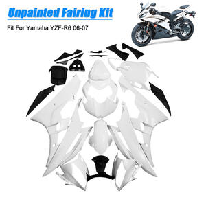 Kit de carénage de carrosserie blanc non peint en ABS Yingsi pour Ya Maha YZF R6 <span class=keywords><strong>2006</strong></span>-2007 Remplacement/réparation avec 1 an de garantie - Product Image 3