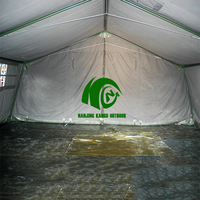Tente d'urgence de commandement tactique robuste PVC et toile tente de secours en cas de catastrophe de style camping excédentaire