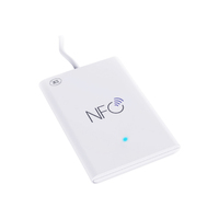 Lector de tarjetas resistente al agua NFC, lector de tarjetas ISO15693, USB 13,56 MHz, lector RFID con soporte, opcional, para el envío a través de la red