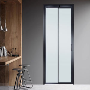 Intérieur de maison design moderne Trackles de profilés en aluminium Fabrication en usine Vente en gros PD Porte coulissante Porte pliante Salle de bains Hôtel - Product Image 3