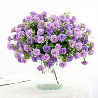 Buket Bunga Mawar Sutra Peony Berkualitas Tinggi, Dekorasi Pernikahan, Buket Centerpiece, Grosir Buket Bunga Artificial