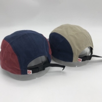Casquette de sport de plein air personnalisée de haute qualité en gros, protection solaire UV, casquette de camping en nylon à cinq panneaux, casquette de camping vierge à cinq panneaux