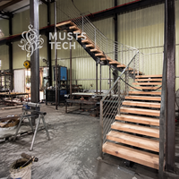 Fabricant professionnel, usine directe, taille, couleur et matériau personnalisés, projet hôtelier et résidentiel, escalier sur mesure