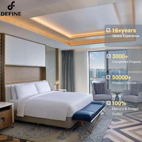 Meubles d'hôtel sur mesure de haute qualité pour lits d'hôtel modernes, suite de chambre d'hôtes, ensemble complet de meubles de chambre d'hôtel de luxe 5 étoiles
