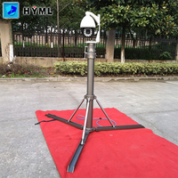 Trépied mobile portable pour caméra PTZ dôme extérieure AKZ3 en alliage d'aluminium robuste, hauteur extensible personnalisée