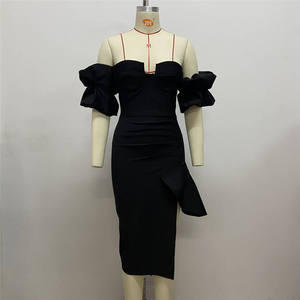 Venta al por mayor europea y americana Hot Diamond Wrap Hip vestidos de fiesta para mujeres Sexy Rhinestone vestido de noche - Product Image 4