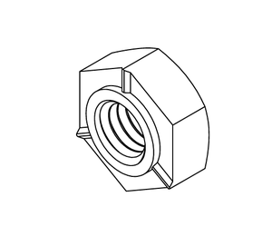 Tuercas hexagonales LeGood para soldar, rosca M6X1 - Product Image 1