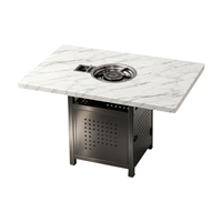 Barbecue au gaz modèle Yawei 360, table de barbecue commerciale, table de barbecue pour restaurant
