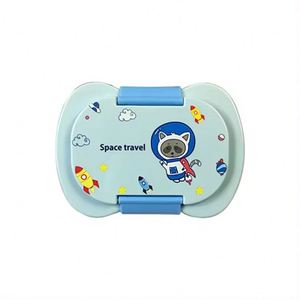Cheap Kids <b>Lunch</b> Box w FREE TUMBLER <b>Set</b> ( 2 Compartments) School Office Baunan Bento (Blue Pink Yellow) - Product Image 5