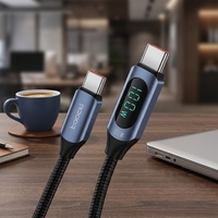 Câble Toocki 20W PD à charge rapide avec puce intelligente, affichage numérique, C-L, multi-brins, cœur en cuivre étamé pour iPhone