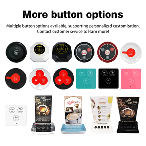 Vòng chuông W101 không thấm nước xem rung buzzer Máy nhắn tin nhà máy tùy chỉnh cuộc gọi máy chủ nút nhà hàng cafe dịch vụ chuông - Product Image 4