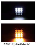 Luz de Advertencia Magnética de Alta Calidad con 12 LED Rojos Recargables, Baliza Estroboscópica con Cargador para Auto y Puerto Tipo-C para Camiones y Remolques