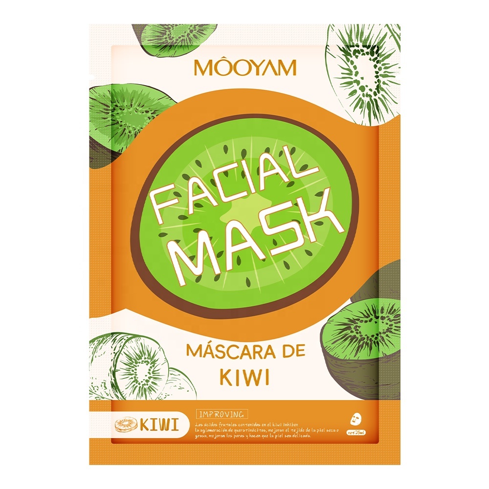 Masques faciaux aux kiwis