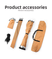 Paravent de camping portable (tissu Oxford) pour tente, pare-vent de poêle, écran d'intimité extérieur minimaliste