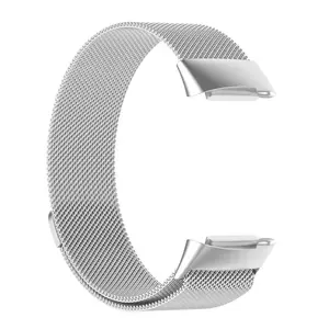 Milanese Band Voor Fitbit Charge 5 Roestvrij Staal Magnetische Band Mesh Metalen Horlogeband Vervanging Polsband