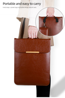 Nouvelle pochette pour ordinateur portable en cuir PU imperméable de grande capacité pour tablette Microsoft Surface Pro 12,3 pouces