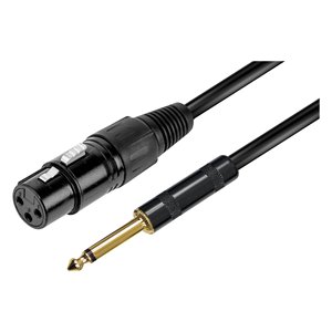 Câble de microphone RDM C76 6m XLR mâle vers Jack 6,3 mm mono pour enregistrement en studio et performance live - Product Image 1