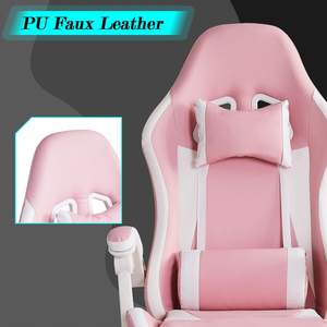 Moderno gioco esecutivo corse ufficio gioco di un pezzo Chaise Lounge sintetico comodo tessuto divano sedia in acciaio inox - Product Image 5