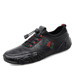 Chaussures décontractées pour hommes OEM en cuir véritable, imperméables, respirantes, légères, tendance printemps-automne-hiver, mocassins - Product Image 6
