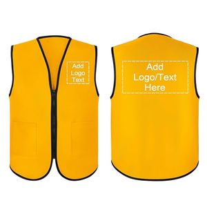 Chaleco de Uniforme Personalizado para Supermercado, Chaleco con Cremallera para Voluntarios, Chaleco para Eventos, Agregue su Logotipo, Chaleco Unisex - Product Image 5