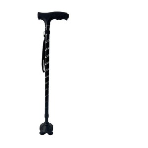 Illuminated Walking <b>Stick</b> Aluminum Alloy Lightweight Portable Outdoor Hiking <b>Stick</b> Rubber Tip Minimalist Design - Product Image 2