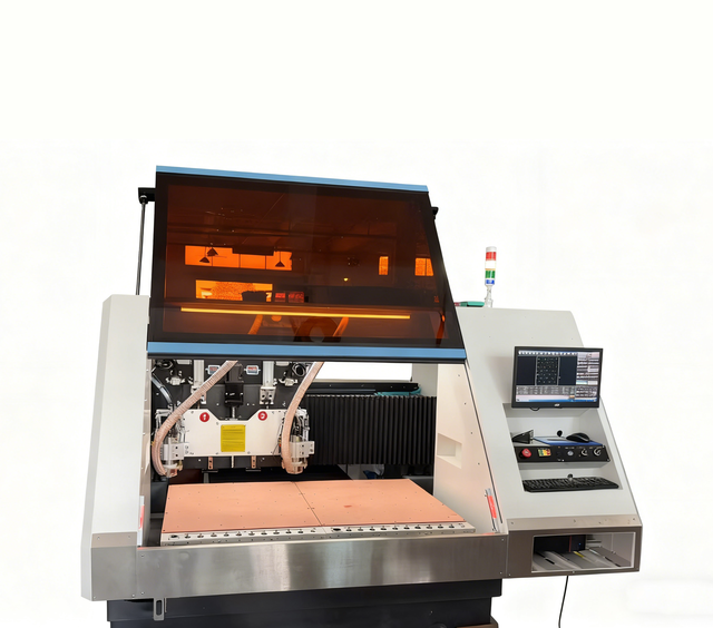 PCB Prototyping Machine for Electronics Production 2 Spindle PCB Router Machine for Carbon Fiber Laminate
