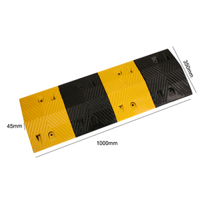 गर्म बिक्री कारखाने की आपूर्ति सड़क पीले काले सुरक्षा Delineator कूबड़ टक्कर रबर गति Reducer कूबड़ गति Reducer - Product Image 6