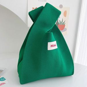 Sac fourre-tout tricoté personnalisé avec votre logo, sac de shopping à carreaux grande capacité, sac à bandoulière fait main au crochet pour femmes et filles - Product Image 4