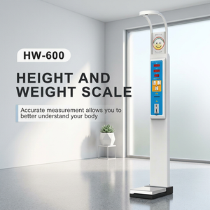 เครื่องชั่งน้ำหนักและวัดส่วนสูงแบบหยอดเหรียญ รุ่น HW-600 ระดับการแพทย์ พร้อมวัด<span class=keywords><strong>ค่า</strong></span>ดัชนีมวลกาย - Product Image 1