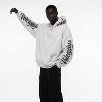 Sweat à capuche d'hiver en molleton épais 390 GSM pour homme, coupe oversize, imprimé numérique, écologique, personnalisable OEM, marque privée, MOQ 10 pièces