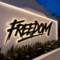 Décoration murale lumineuse en acrylique personnalisée, logo lumineux personnalisé pour boutique, salle, bar, restaurant, lettres lumineuses, enseigne personnalisée pour entreprise, enseigne intérieure personnalisée