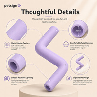Jouets personnalisés pour animaux de compagnie : Nouveauté – Jouet d'entraînement amusant en corde, triangle à mâcher pour chats et chiens, jouet de tirage à la corde en caoutchouc Petsign