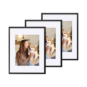 Cadre photo écologique de <span class=keywords><strong>3</strong></span> pièces 11x14 avec tapis 8x10 et 11x14 <span class=keywords><strong>Collage</strong></span> Design montage mural en bois d'art diamanté - Product Image 1