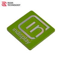 Placa de Identificación de Aluminio con Corte de Diamante y Letras 3D Pintadas en Relieve OEM, Letrero Metálico para Etiquetas de Equipos Industriales