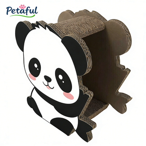 Niedliches Panda-Design Modernes Großes Katzen-Kratzbrett aus Wellpappe, Verschleißfest und Komfortabel, Katzenbaum - Product Image 2