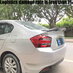 Para 2009 2010 2011 2012 <span class=keywords><strong>Honda</strong></span> City 100% fibra de carbono <span class=keywords><strong>Real</strong></span> alerón trasero de alta calidad difusor de tapa de maletero R Styl - Product Image 2