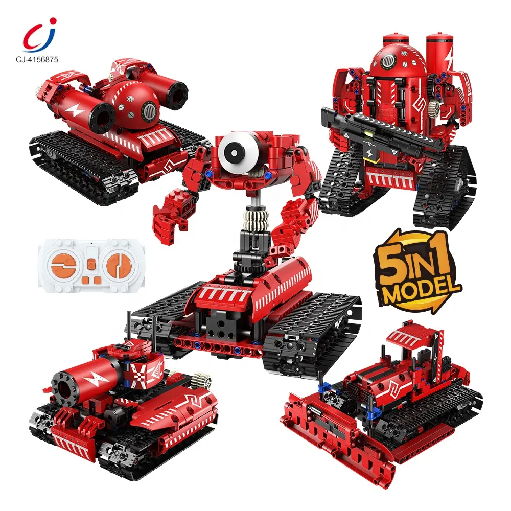 Chengji 5 trong 1 giáo dục ứng dụng lập trình tự làm lắp ráp điều khiển từ xa Robot gạch Đồ chơi robot xây dựng khối Bộ