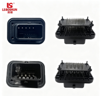 Caja de Aluminio Fundido a Presión ADC12 BS197 para ECU, Carcasa con Disipador de Calor para Conector de 28 y 48 Pines, Carcasa de Aluminio para ECU Automotriz