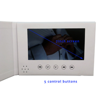 Module d'affichage LCD HD IPS 7 pouces avec couverture rigide, carte vidéo blanche vierge pour le marketing commercial