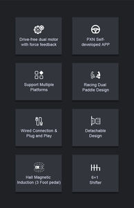 พวงมาลัย V10สำหรับเล่นเกม XN พวงมาลัยพาวเวอร์2.0 - Product Image 6