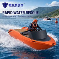 Bateau de sauvetage rapide XJL-22, vitesse élevée 30-40 km/h, autonomie longue durée 30-60 min, batterie lithium 10KW, pompe à jet, embarcation de patrouille pour lacs et rivières