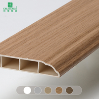 Plinthe moderne en PVC SPC de 70 mm sur mesure, moulure de plinthe durable et résistante à l'eau, accessoire de revêtement de sol pour hôpitaux et hôtels