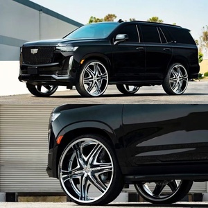 Rines Personalizados de 20, 22, 24 y 26 Pulgadas, de Aluminio 6061-T6, Diseño Cóncavo, Cromados, Forjados en Dos Piezas, para Cadillac, <span class=keywords><strong>Hummer</strong></span>, Chrysler, Lamborghini - Product Image 2
