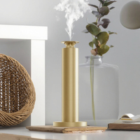 Diffuseur d'arômes électrique de table de luxe de 100ml pour huiles essentielles en métal USB sans eau de bonne qualité-Garantie 1 an