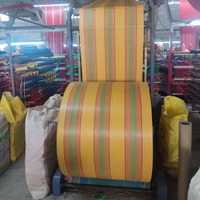 Karung Anyaman PP Merah 25kg 50kg yang Dapat Didaur Ulang, Kemasan Gulungan Kantong, Karung Anyaman PP Laminasi, Gulungan Kain
