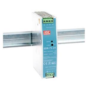 EDR-75-48แหล่งจ่ายไฟสำหรับอุตสาหกรรมรางดิน EDR-75-48 75W 48V แหล่งจ่ายไฟแบบราง1.6A - Product Image 3