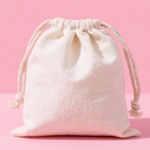 Túi dây rút cotton phân hủy sinh học tùy chỉnh-tái sử dụng thân thiện với môi trường với in logo/Thêu - Product Image 2