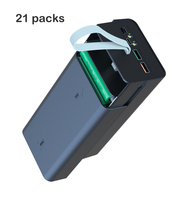 Boîtier de batterie externe DIY amovible avec affichage LED 18650, PD QC 10W 18W 22.5W